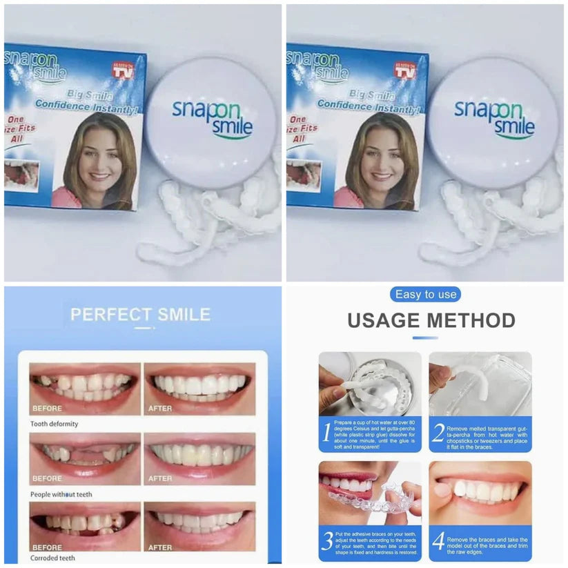 Premium Snap-On Smile – Natural Looking Teeth Instantly