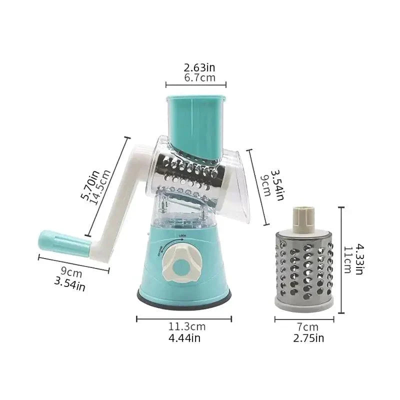 Manual 3 in 1 Vegetable Cutter & Slicer multifunctional