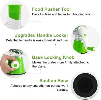 Manual 3 in 1 Vegetable Cutter & Slicer multifunctional